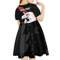 Personalized Poland Eagle Kid Short Sleeve Dress Rzeczpospolita Polska Poppy Flower