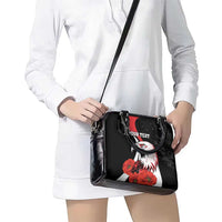 Personalized Poland Eagle Shoulder Handbag Rzeczpospolita Polska Poppy Flower