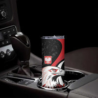Personalized Poland Eagle Skinny Tumbler Rzeczpospolita Polska Poppy Flower