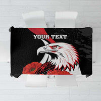 Personalized Poland Eagle Tablecloth Rzeczpospolita Polska Poppy Flower