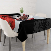 Personalized Poland Eagle Tablecloth Rzeczpospolita Polska Poppy Flower