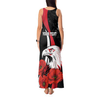 Personalized Poland Eagle Tank Maxi Dress Rzeczpospolita Polska Poppy Flower