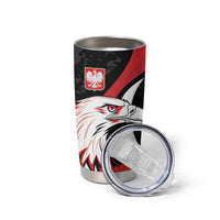 Personalized Poland Eagle Tumbler Cup Rzeczpospolita Polska Poppy Flower