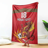 Custom Wales Football Blanket Y Ddraig Goch Ddyry Cychwyn
