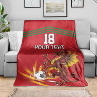 Custom Wales Football Blanket Y Ddraig Goch Ddyry Cychwyn