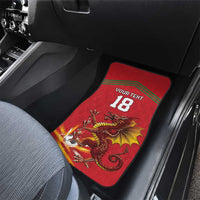 Custom Wales Football Car Mats Y Ddraig Goch Ddyry Cychwyn