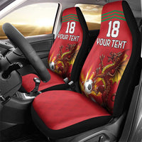 Custom Wales Football Car Seat Cover Y Ddraig Goch Ddyry Cychwyn