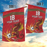 Custom Wales Football Garden Flag Y Ddraig Goch Ddyry Cychwyn