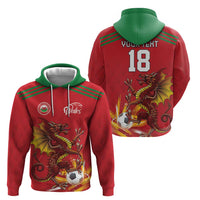 Custom Wales Football Hoodie Y Ddraig Goch Ddyry Cychwyn