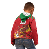 Custom Wales Football Kid Hoodie Y Ddraig Goch Ddyry Cychwyn