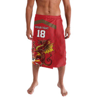 Custom Wales Football Lavalava Y Ddraig Goch Ddyry Cychwyn