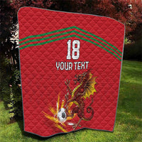 Custom Wales Football Quilt Y Ddraig Goch Ddyry Cychwyn
