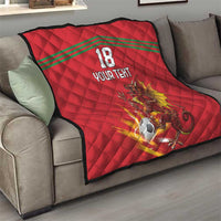 Custom Wales Football Quilt Y Ddraig Goch Ddyry Cychwyn