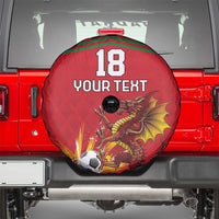 Custom Wales Football Spare Tire Cover Y Ddraig Goch Ddyry Cychwyn