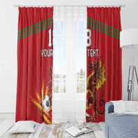 Custom Wales Football Window Curtain Y Ddraig Goch Ddyry Cychwyn
