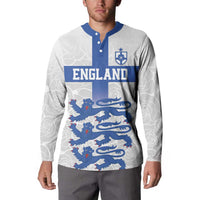 Custom England Fooball Button Sweatshirt The Three Lions Blue Version