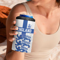 Custom England Fooball 4 in 1 Can Cooler Tumbler The Three Lions Blue Version