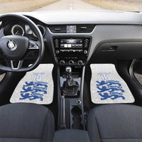 Custom England Fooball Car Mats The Three Lions Blue Version