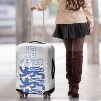 Custom England Fooball Luggage Cover The Three Lions Blue Version