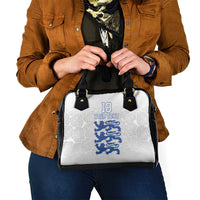 Custom England Fooball Shoulder Handbag The Three Lions Blue Version
