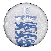 Custom England Fooball Spare Tire Cover The Three Lions Blue Version