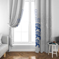 Custom England Fooball Window Curtain The Three Lions Blue Version