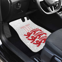 Custom England Fooball Car Mats The Three Lions Red Version
