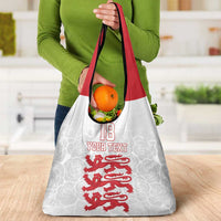 Custom England Fooball Grocery Bag The Three Lions Red Version