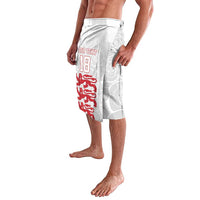 Custom England Fooball Lavalava The Three Lions Red Version