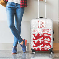 Custom England Fooball Luggage Cover The Three Lions Red Version