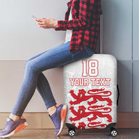 Custom England Fooball Luggage Cover The Three Lions Red Version