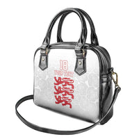 Custom England Fooball Shoulder Handbag The Three Lions Red Version