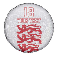 Custom England Fooball Spare Tire Cover The Three Lions Red Version
