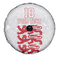 Custom England Fooball Spare Tire Cover The Three Lions Red Version