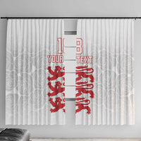 Custom England Fooball Window Curtain The Three Lions Red Version