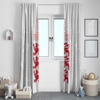 Custom England Fooball Window Curtain The Three Lions Red Version