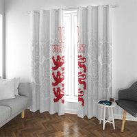 Custom England Fooball Window Curtain The Three Lions Red Version