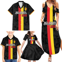 Custom Belgium Football Family Matching Summer Maxi Dress and Hawaiian Shirt De Rode Duivels