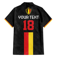 Custom Belgium Football Family Matching Tank Maxi Dress and Hawaiian Shirt De Rode Duivels