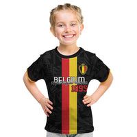 Custom Belgium Football Kid T Shirt De Rode Duivels
