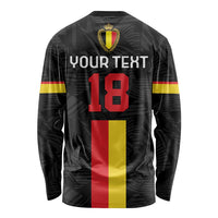 Custom Belgium Football Long Sleeve Shirt De Rode Duivels