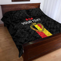 Custom Belgium Football Quilt Bed Set De Rode Duivels