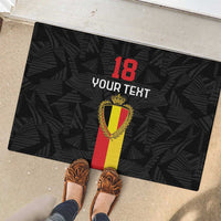 Custom Belgium Football Rubber Doormat De Rode Duivels