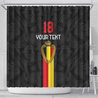 Custom Belgium Football Shower Curtain De Rode Duivels