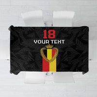 Custom Belgium Football Tablecloth De Rode Duivels