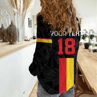 Custom Belgium Football Women Casual Shirt De Rode Duivels
