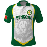 Custom Senegal Football 2026 Polo Shirt Proud Lions of Teranga Spirit