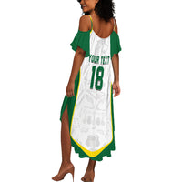 Custom Senegal Football 2026 Summer Maxi Dress Proud Lions of Teranga Spirit