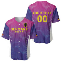 Custom Germany Football Baseball Jersey Pink Version - Wonder Print Shop
