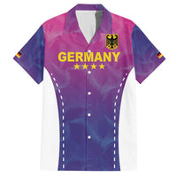 Custom Germany Football Family Matching Short Sleeve Bodycon Dress and Hawaiian Shirt Pink Version - Wonder Print Shop